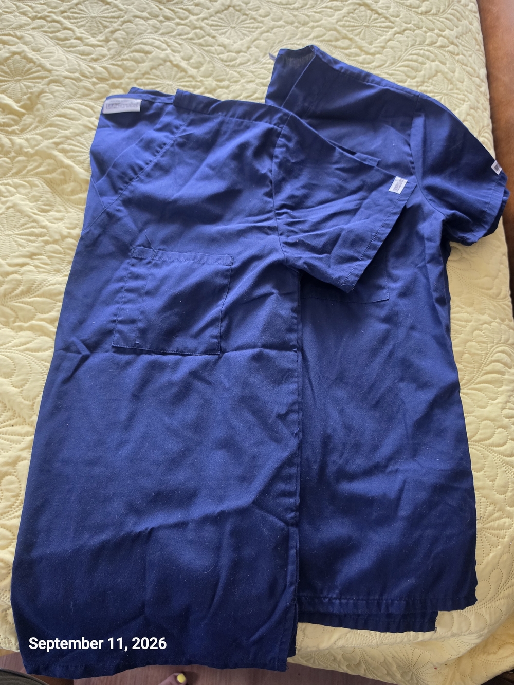 UA Scrubs Women's Short Sleeve Scrub Top in Navy Blue